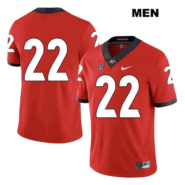Georgia Bulldogs Men's Jes Sutherland #22 NCAA No Name Legend Authentic Red Nike Stitched College Football Jersey REC7856KC